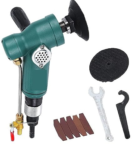 Lucidatore ad aria bagnata, 4 pollici Pneumatic Air Wet Polisher Grinder Water Mill 10000 Rpm Air-Powered Levigatrice Strumento for Marmo Quarzo Granito Pietra Lucidatura (Color : 1, Size : New Mode