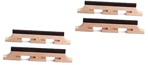 BESTonZON 4stücke Saiten Banjo-brücke Für Ukulele Gitarre Banjo Langlebig Präzise Saitenkerben Stabiler Für Musikliebhaber