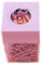 Magnetischer Büroklammer Box, 4 x 4 x 7 cm Quadratisch Transparenter Kunststoff Büroklammer Spender mit 18 Büroklammern, Niedlich Desktop Ordner Klammern Organizer Halter (Purple)