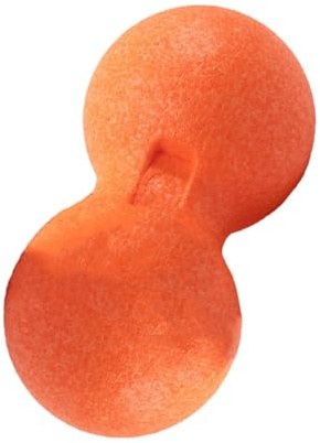 COLLBATH Pelota de Masaje de Cacahuete Doble Naranja Epp para Masaje Tejido Profundo Muscular Fitness Relajación Deportiva Uso Doméstico y Fisioterapia