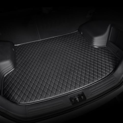 LNGCLTEZ Car Rear Trunk Boot mats for Porsche 718 Cayman (982),Leather Customized Car Trunk Mat Boot Liner Protector Cover Interior Accessories,All Black