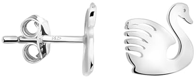 SOFIA MILANI - Damörhängen i 925 Silver - Stiftörhänge med Svan - E2798