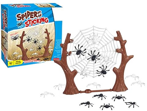 lyanny Springendes Spinnennetz-Spiel, Spinnennetz-Spielzeug für Kinder,Spinnennetz-Spielspielzeug | Mehrzweck-Hüpfspinnenspielzeug für Familientreffen, Partys mit Freunden und Spieleabende