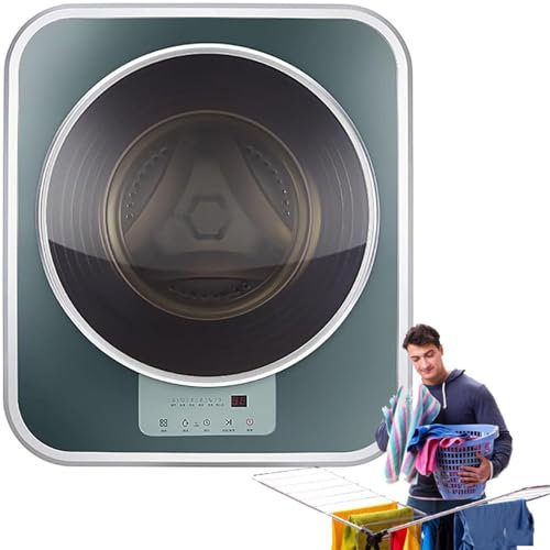 DPQYJPP Mini Machine à Laver Automatique 3 Kg,Lavage Et Séchage Intelligents à Rouleaux,Machine à Laver Murale Intégrée,pour Appartements Et Petits Espaces