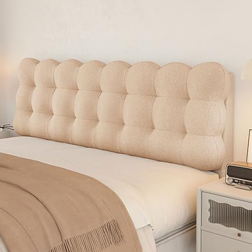 ILNCQLPM Gepolsterte Wandpaneele, moderner Bettkopfteilbezug mit Lesekissen, Dicke 10 cm Rückenstützpaneele für Doppelbetten, kollisionssichere gepolsterte Wandpaneele, ideal zum Lesen und für die Be