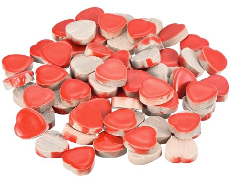 QUARKZMAN 200g Keramik-Mosaikfliesen, Herzrote Keramikfliesen | Bastelbedarf für Mosaik-Kits Garten Trittplatten Cup Mat
