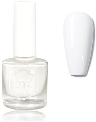 White Nail Polish - Pure White Nail Varnish - Milky Nail Polish - Quick Dry Summer Coloured Long Lasting Chip Resistant Silky Smooth Nail Varnish No Need UV Gifts for Women