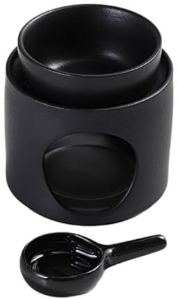 Classica Cilindro Ceramica Aromaterapie Lampada Bruciatori di Olio Con Cucchiaino Tealight E Ciotola Rimovibile Set Per Olio Essenziale
