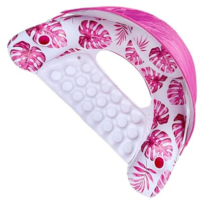 Piscina Floats Per Adulti - Pneumatici da nuoto & Materassi ad aria,Confortevole Isola di Piscina Con Parasole E Portabevande Per Lago Estate