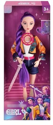 Muñecas Rumi-Mira-Zoey, Juego de Figuras Articuladas con Ropa y Accesorios, K-Pop Figura de Colección, Dolls Muñeca De Dibujos Animados, Brazos y Piernas Móviles, para Amantes De La Animación (#B)