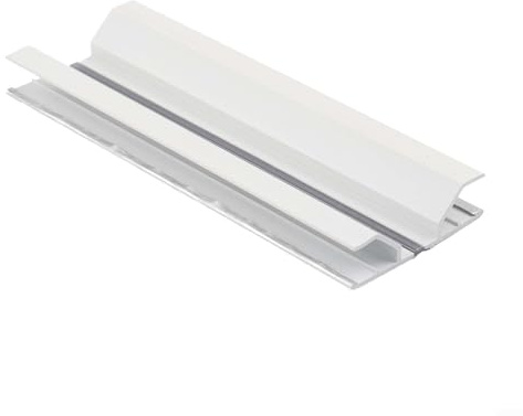 MIKMLYZE 90-Grad-Basisverbinder für Küchensockelplatten, Aluminium und Kunststoff, Sockelleisten-Verbindungsstück für Möbelecken, silberfarbener flexibler Übergangsstreifen-Adapter (360°-15 cm)