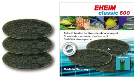 Eheim 2628170 Aktivkohlevlies (3 Stück) für Classic 600 (2217)