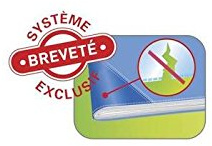 Elba Heftschoner aus PVC, 150, Strong Line, 24 x 32 cm, blickdicht, Violett, 3 Stück
