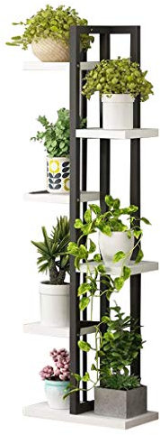 Kreativ Blumenregal Holz Blumentreppen Pflanzentreppe Indoor Outdoor Metallständer Blumentöpfe Pflanzgefäß Halter Leiterregal Garten Wohnzimmer Balkon Terrasse Decor