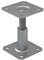 Galvanised 100-150mm Height Adjustable Elevated Post Base Support (Size: 100 x 100mm)