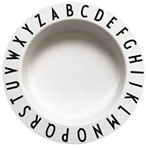 Design Letters Tritan Eat & Learn deep plate (White)