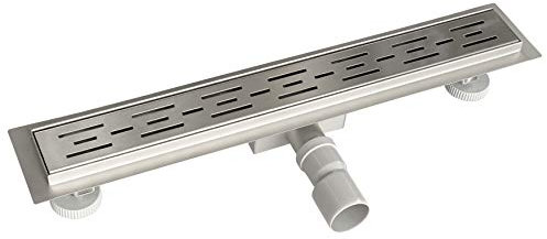 Acezanble Canaletta di Scarico Canalina per Doccia Acciaio Inox Sifone per Pavimento Rettangolare Per Bagno Fessura 60cm