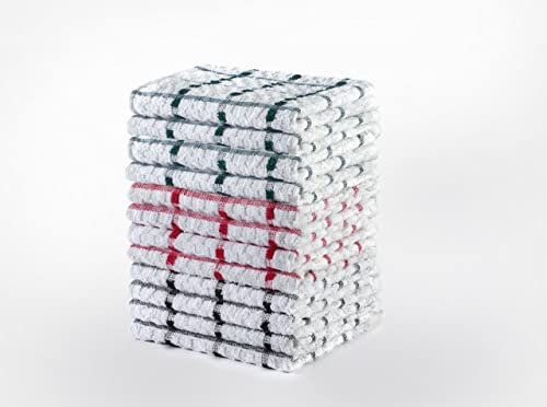 ARITRADERSLTD LUXURY KITCHEN TERRY TEA TOWEL CLOTH 100% PURE COTTON DISH TEA BAR STRIPED TOWELS HOTEL QUALITY ABSORBENT SOFT TOUCH LONG LASTING 2, 4, 6, 8, 9,10 & 12 (3 pack)