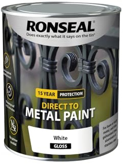 Ronseal Direct to Metal Paint White Gloss 750ml