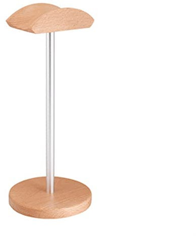 HNGM Hörlursstativ Universal Wood Headphone Stand Creative Display for konsol for headset Enkel hållare HAND HAND NON-Slip Space Spara (Color : Silver)