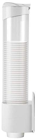 Dispenser Bicchieri di Plastica da Muro 5-7.5 cm porta bicchieri di plastica pratico contenitore lungo anti polvere di plastica Holder