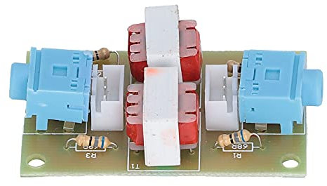 Tissting Módulo de Aislamiento Audio Estéreo Reducción de Ruido Aislador Filtro de Sonido Actual Transformador Módulo Acoplador Puerto de 3,5 mm XH-M372