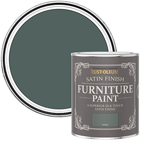 Rust-Oleum Green Furniture Paint in Satin Finish - Serenity 750ml