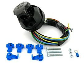 Peraline Faisceau Electrique pour remorque 7 Broches (Feux Vert, lider.)