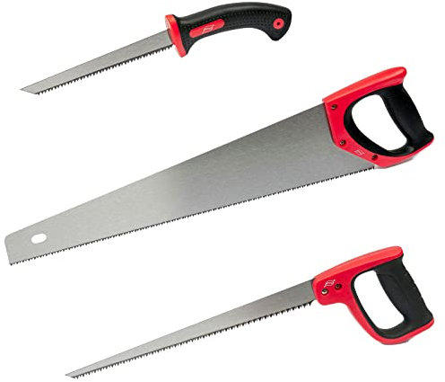 Handsägen Set 3-tlg. Fuchsschwanz Stichsäge Trockenbausäge