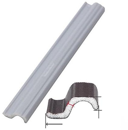 6M Selbstklebender Fensterdichtungsstreifen Schalldämmung Anti-Luftleck-Türboden-Rissspalt-Klebeband-B Typ-Grau, 2M