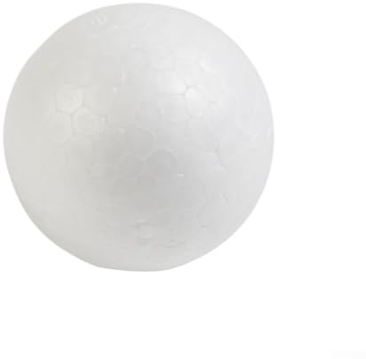 Palline in polistirolo bianco in schiuma – Confezione da 10 palline leggere in schiuma modellabile fai da te – Palline per decorazioni di bouquet di fiori, progetti artistici per bambini (8 cm)