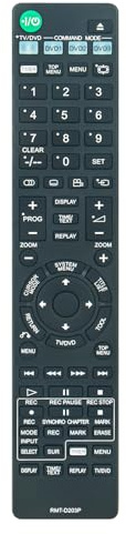 AULCMEET RMT-D203P New Replacement Remote Control Compatible with Sony DVD Player Recorder RBR-GX7 RDR-GX300S RDR-GX300 RDR-GX700 RDR-GXD360 HTR-6600