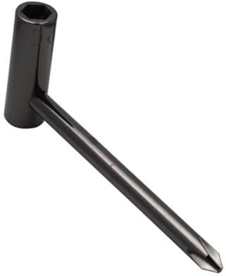 BESTonZON Truss Rod Einstellschlüssel Metall Für Akustikgitarre Schwarz Langlebiges Gitarrenrohr Werkzeug Zur Halsstabjustierung Geeignet Für Gitarrenreparatur Und Gitarrenzubehör