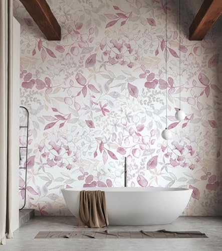 A.S. Création papier peint à fleurs en rose, gris, blanc, beige - papier peint intissé de haute qualité floral 396922 - papier peint design peint sur 10,05m x 0,53m - Made in Germany