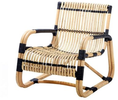 Cenz-888 Korbstuhl aus Rattan, Outdoor-Rattanstuhl – Einzel-Loungesessel mit Rückenlehne – perfekt for entspannte Nachmittage und Nickerchen im Garten, Garten-/Terrassenmöbel(Multi-Colored)