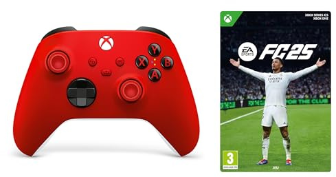 Xbox Manette sans Fil - Pulse Red + EA SPORTS FC 25 Standard Edition One/Series X|S - Download Code