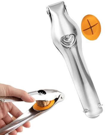 Duroecsain Pelador de castañas, pinza de castañas de castañas, Clip para galletas de castaña de acero inoxidable, Pinza multifuncional para galletas de castaña, Disyuntor de