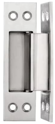Ptdfjspt Puerta Oculta de 5 Pulgadas con Puerta de Madera de Acero Inoxidable Oculta Puerta Oculta y Bisagra Bisagra Oculta. Plateada