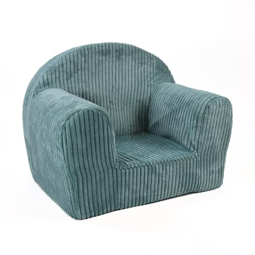 FORTISLINE Kindersessel Mini aus Cord 40x33x39 cm - Kinderzimmer Sessel mit abnehmbarem Bezug, waschbar, Oeko-TEX Standard 100, handgefertigt in der EU