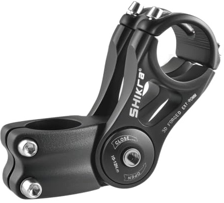 TRIWONDER Lenkervorbau verstellbar 60°, 25.4mm/31.8mm, 90mm 110mm 130mm, Aluminium Fahrrad Vorbau, Kompatibel mit BMX MTB Rennrad
