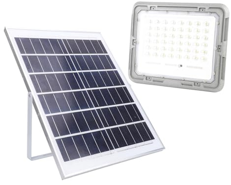 Riuulity Kit di Luce Solare a LED Ad Alta luminosità 2000 Lm Kit di Proiettori Solari per Porte D'ingresso Cortile 8000Mah 240 Perle IP66 Impermeabile