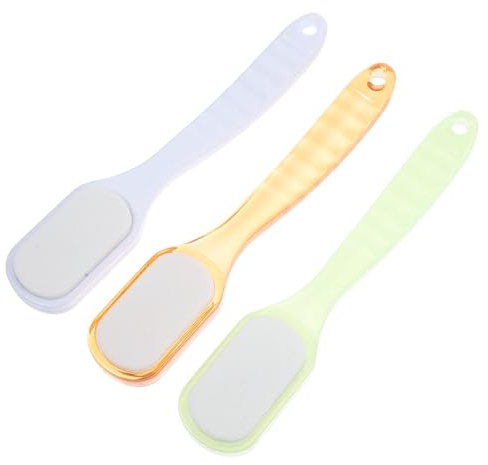 DECOMELODY 3 Stück Doppelseitige Fußfeilen Fußpflege Werkzeuge Ergonomisch Klein Keramik Fußraspel Peeling Für Hornhaut Entfernung