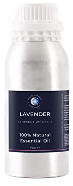 Mystic Moments | Lavender Essential Oil 500g (Lavandula angustifolia) | 100% Pure Aromatherapy Oil | Classic Floral Herbal Aroma | Relaxing Home Ambience