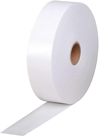 Clairefontaine 396803C Rotolo Kraft Gommato - Nastro Adesivo in Carta Kraft Bianco - 4 cm x 200 m - Ø 30 mm - Utile per fissare il supporto per l' acquerello o il cartonnage