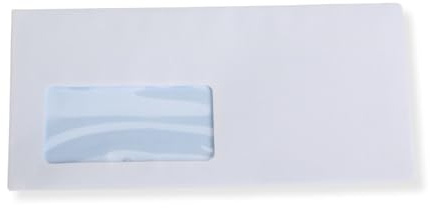 500 Stück Briefumschläge Kuvert Versandtasche DIN Lang Selbstklebend mit Fenster weiß