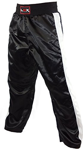 LNX Kickboxhose X-Mesh - Kampfsporthose lang für Damen Herren Kinder XS S M L XL XXL Lange Kickbox Hose schwarz rot blau weiß