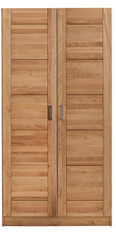 Kleiderschrank Tollow 2 Kernbuche massiv geölt 2türig Breite 102cm