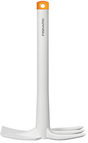 Fiskars Combinación de Azada y Horca, Blanco/Naranja, Plástico reforzado con Fibra de Vidrio, 1027035