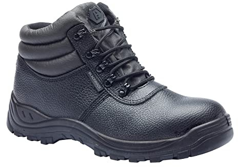 Blackrock Waterproof Chukka Safety Work Boots, Steel Toe Cap Safety Boots, Mens Womens Ladies, Work Shoes, Gardening, Lightweight, Leather, Wide Fit, Non Slip, On Site - Size 10 / EU 44