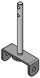 Original MCZ 41401129341 Halterung für Schaber aus Edelstahl